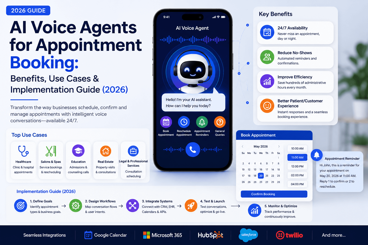 AI Voice Agents for Appointment Booking: Benefits, Use Cases & Implementation Guide (2026)