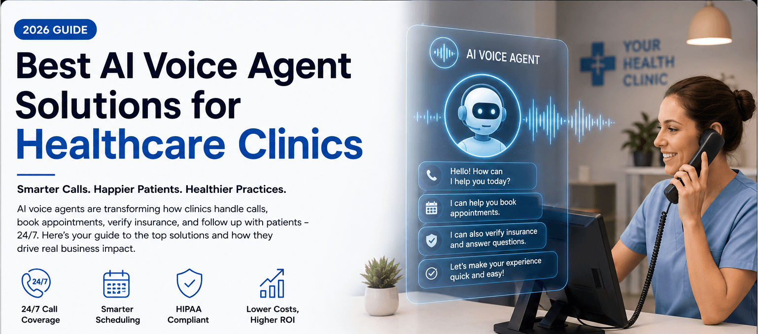 Best AI Voice Agent Solutions for Healthcare Clinics in 2026: Complete Buyer's Guide to HIPAA-Compliant AI Receptionists